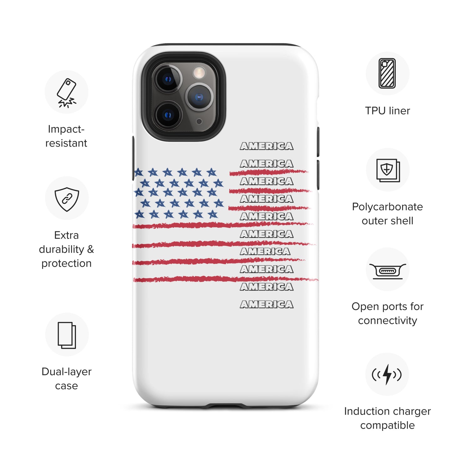 AMERICA Tough Case for iPhone®
