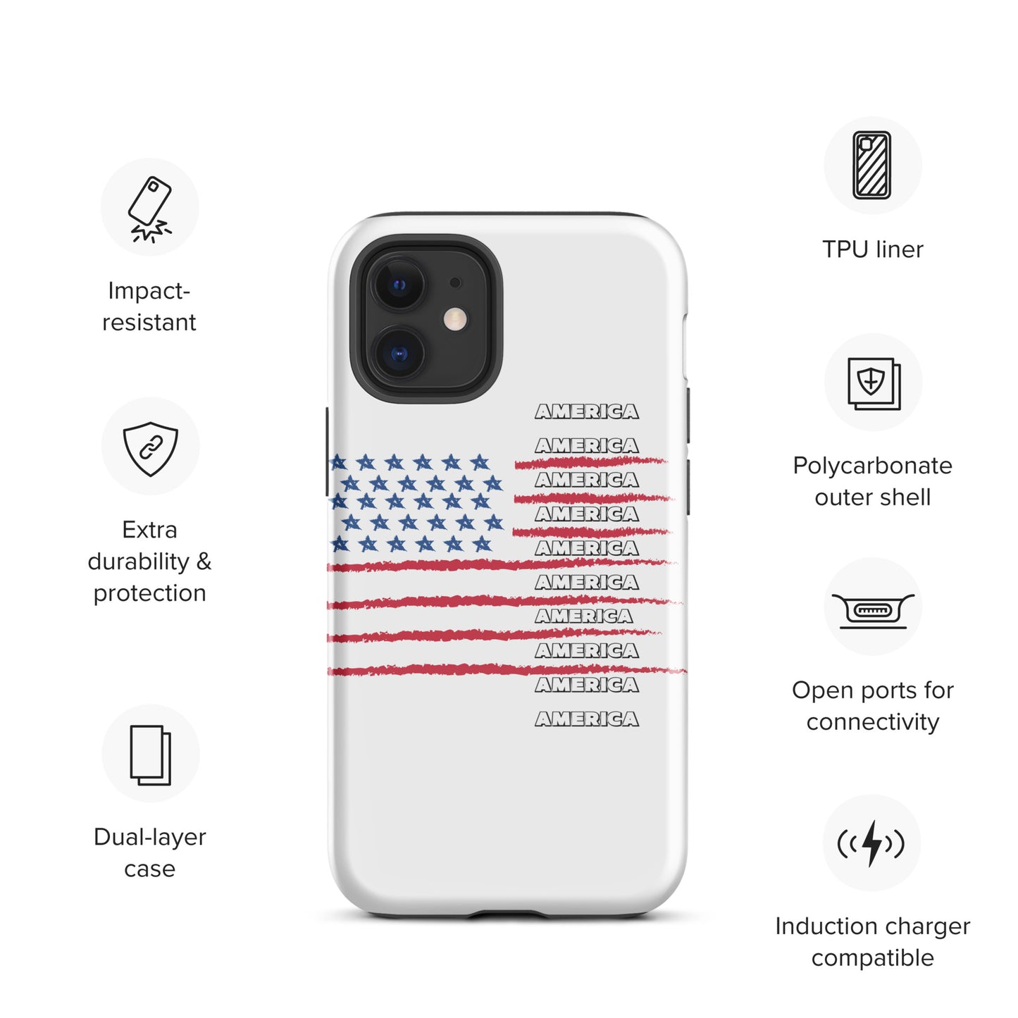 AMERICA Tough Case for iPhone®
