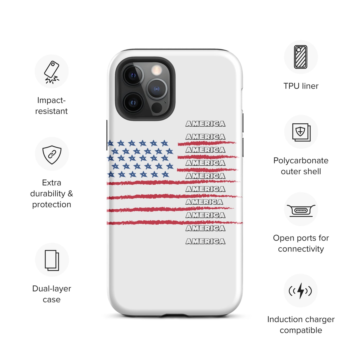AMERICA Tough Case for iPhone®