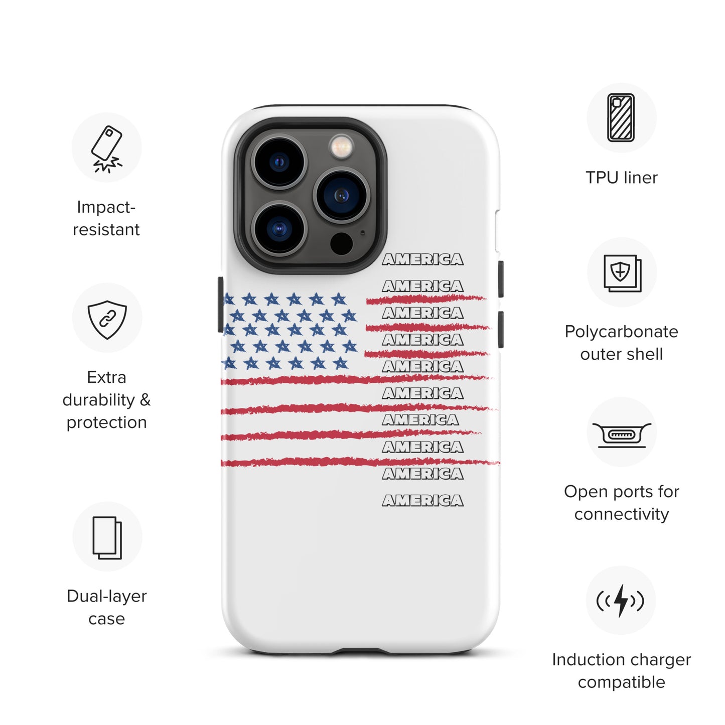 AMERICA Tough Case for iPhone®