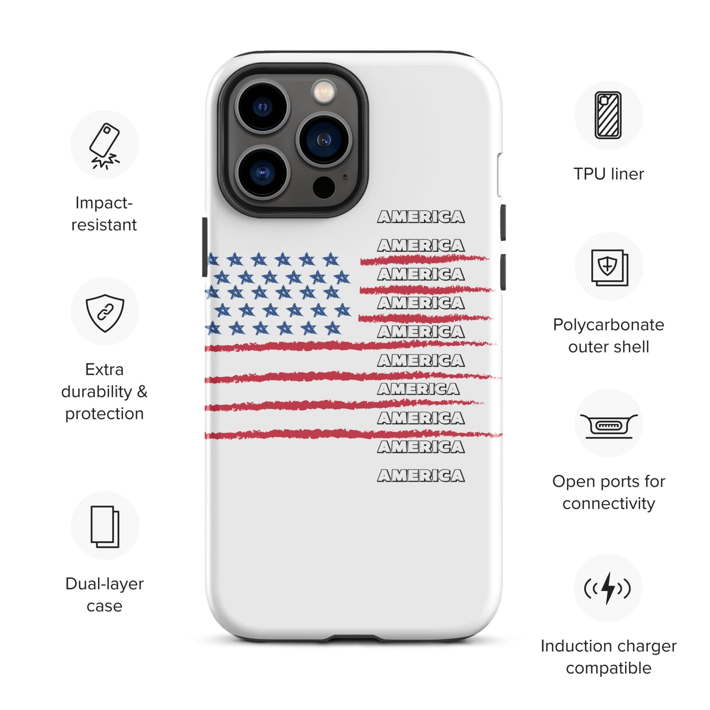 AMERICA Tough Case for iPhone®
