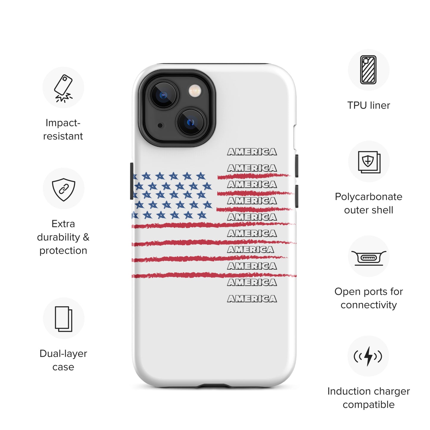 AMERICA Tough Case for iPhone®
