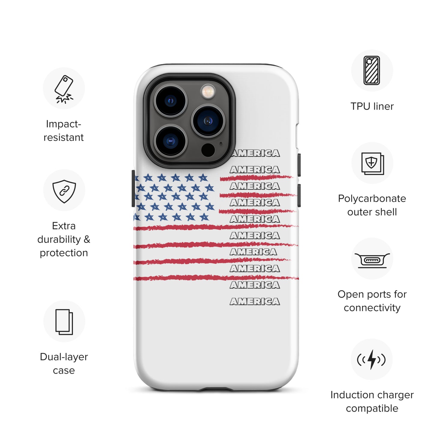 AMERICA Tough Case for iPhone®