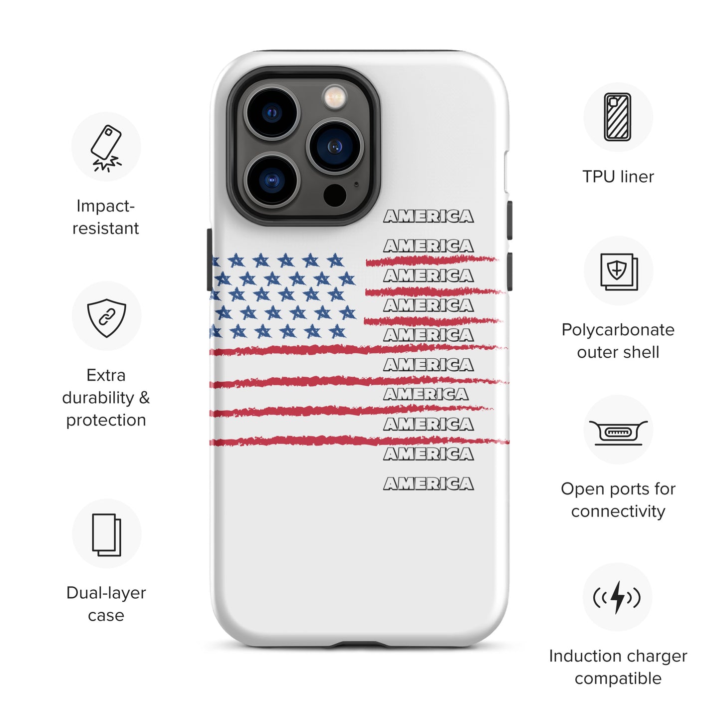 AMERICA Tough Case for iPhone®
