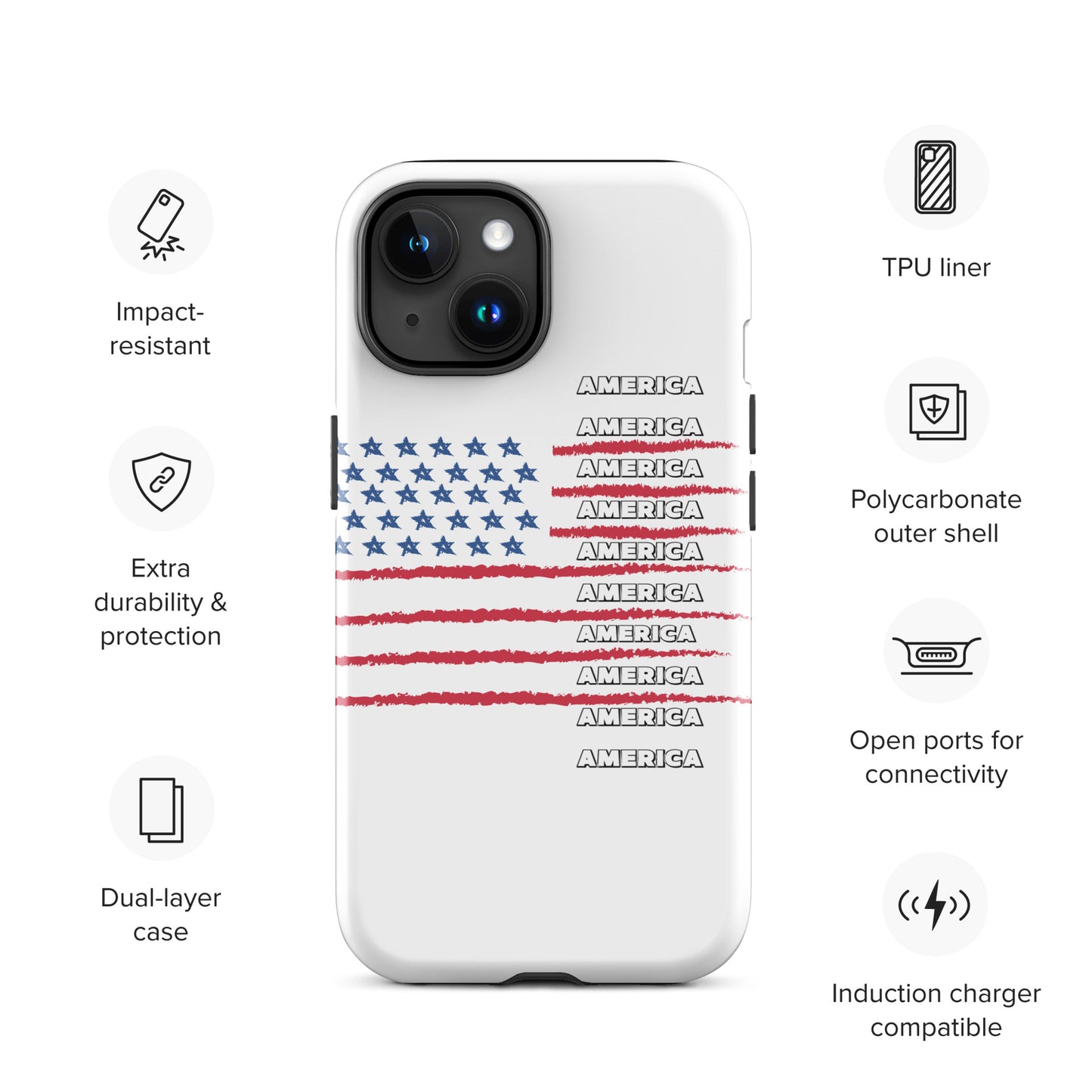 AMERICA Tough Case for iPhone®