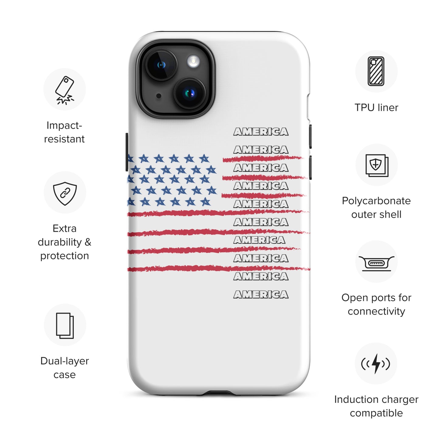 AMERICA Tough Case for iPhone®