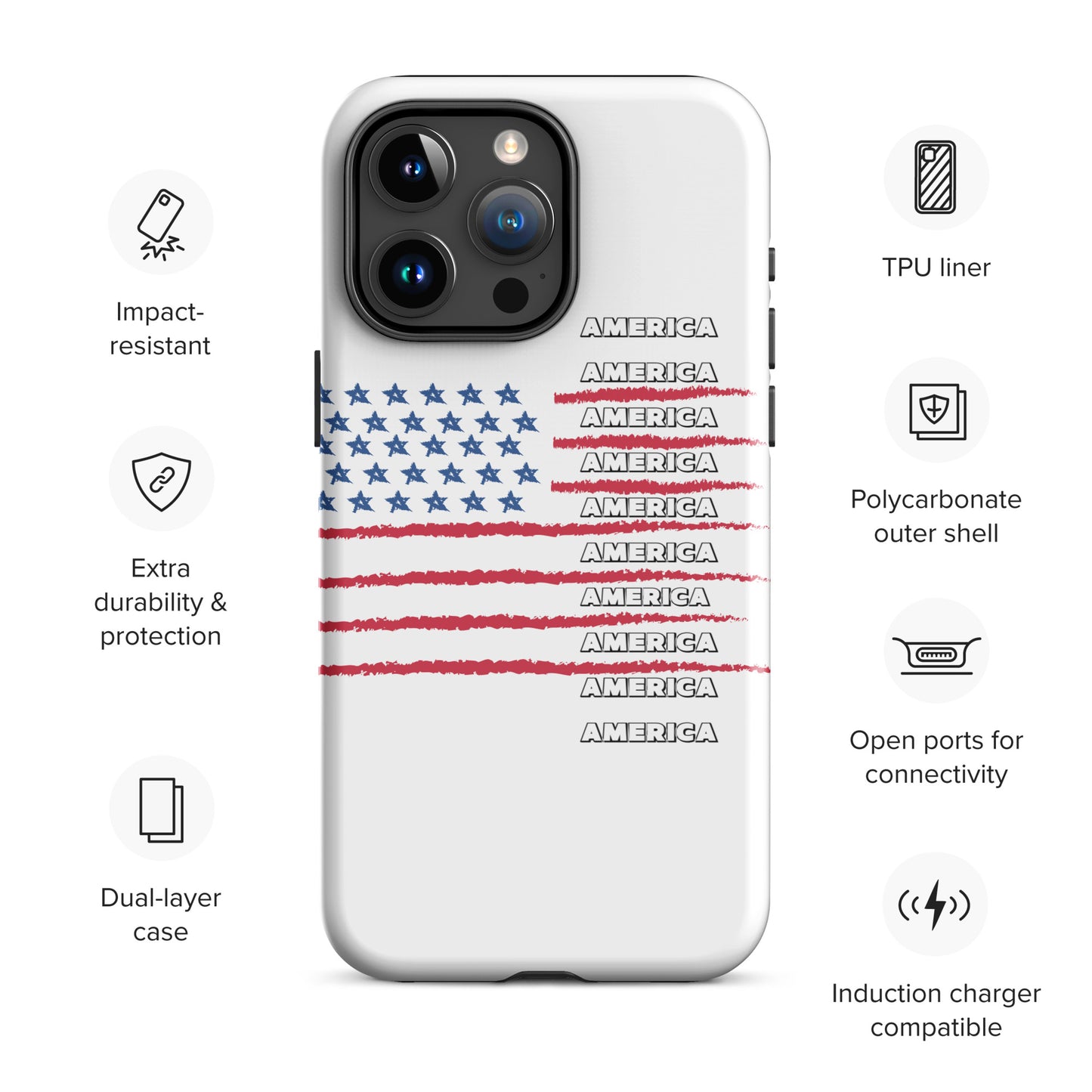 AMERICA Tough Case for iPhone®
